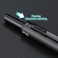 Bolígrafo Multifunción 4 En 1 De Metal Con Sensor De Gravedad Para Estudiantes 3 Colores Mezcla De Bolígrafo De Bola Y Lápiz Mecánico Estuche De Firmas - details 7