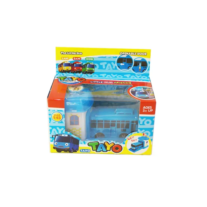 Juguete De Coche Pequeño Tayo Con Carrocería Deslizante Y Puertas Abatibles Carrito De Juguete Para Niños Regalo De Navidad Sin Batería - 1