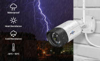 Hiseeu WiFi sistema de cámara de seguridad, NVR de 10 canales, video HD de 5MP, grabación de tiempo 24/7, visión nocturna en color, detección de movimiento humano, audio bidireccional, impermeable IP66, plug & play, sin HDD - details 0