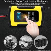 Cargador De Batería Automático 12V 6A Con Pantalla LCD Para Coches Camiones Y Motocicletas Adaptador 110V 220V a 12V - details 0
