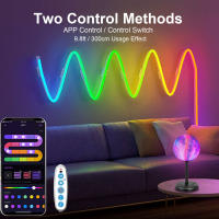 Tira De Luz LED Neón 5V USB 1m 2m 3m Silicona DIY Sincronización De Música APP MeRGBW Decoración De Habitación - details 7