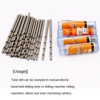 Juego De 10 Piezas De Brocas De Torreta HSS 0.5-3.0mm Para Herramientas De Mano Y Dremel Rotativas Con Embozo Recto Uso En Metal - details 6