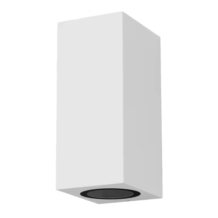 LED7 Aplique Exterior de Pared Blanco Cuadrado Compatible con bombilla GU10  / WAL-1580Q-WH - 1