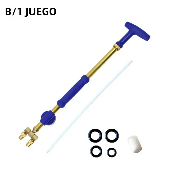 Cabeza De Rociador Manual Para Jardín Ajustable Adaptador De Agua Doble/Simple Interfaz Metálica Para Riego Del Jardín - 1