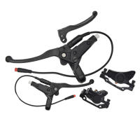 1pc Manija De Freno Electrónico De Aluminio Para Bicicleta Eléctrica XOD Con Conector Impermeable De 2 Pines Accesorio De Bicicleta - details 1