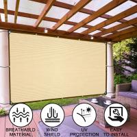90% canvas de Sombra para Exterior with ojales para pérgola, patio, Glorieta, Terraza, Jardín, Porche, Trigo - details 0