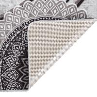 vidaXL Alfombra lavable antideslizante 120x170 cm Color Negro,  Gris y dorado,  Beige y dorado y mas Alfombras de área  Alfombra de Piso para Sala de Estar Dormitorio Habitación Salón - details 4