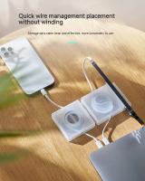 Organizador De Cables Portátil Transparente Gestor De Cordones USB Retráctil Soporte Para Teléfono Almacenamiento Protector De Cable Para Cargador - details 3
