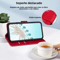 Funda De Cuero Para Samsung Galaxy J6+ J4+ J6 2018 J7 J5 J3 2016 2017 Estilo Clásico Con Soporte De Tarjetas Y Monedero Protector Anti-Scratch Magnético - details 35