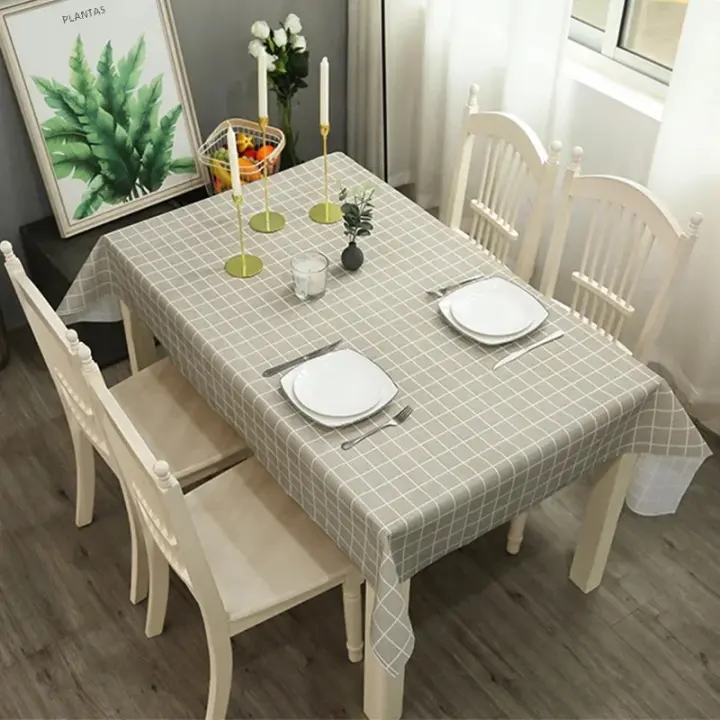 Mantel De Cocina Japonés Impermeable Y Resistente Al Aceite PVC Lattice Sin Lavado Teléfono De Hierro Para Hogar Clásico Estilo Cuadrícula - 1