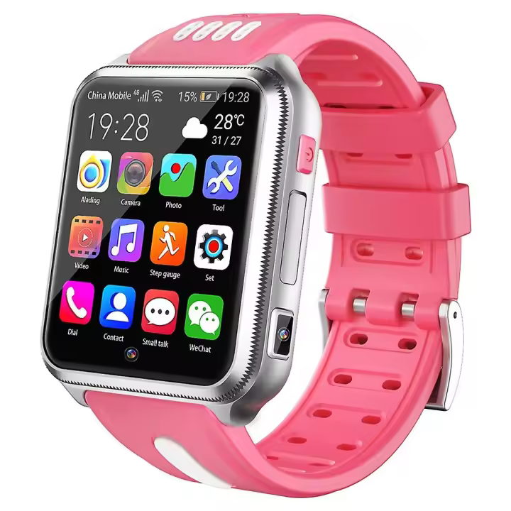 H1PRO 1,83 "de pantalla grande Reloj teléfono inteligente 4G de Doble Cámara Niños Reloj 2 + 16G-Pink - 1