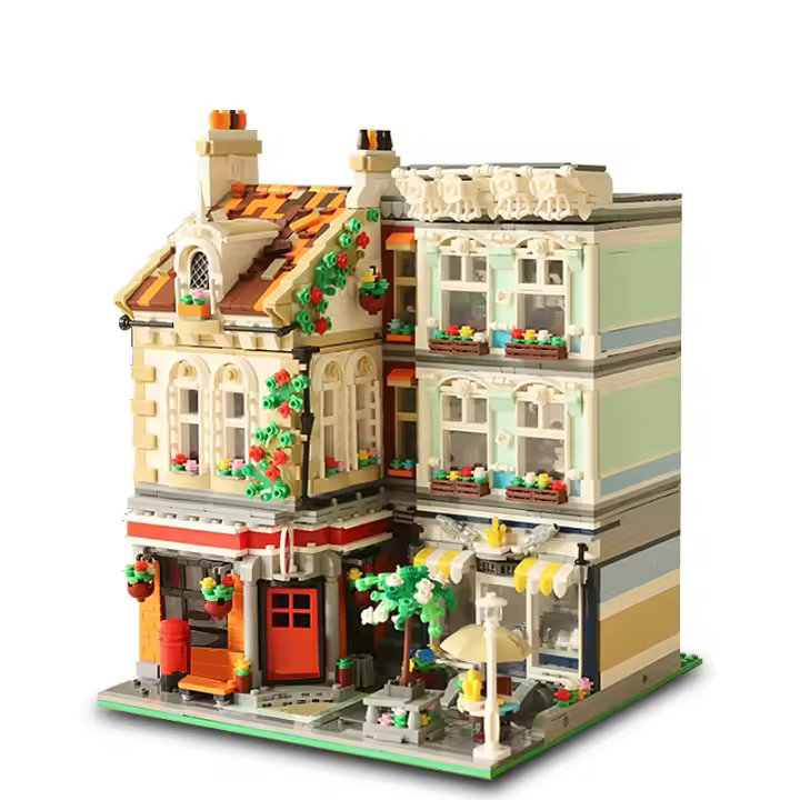 Bloques De Construcción Modular Creativos En Estilo Callejero Oficina De Correos En Forma De Cuadrado Para Niños Juguetes Educativos Regalos De Navidad ABS Ambientales 3299 Piezas - 1
