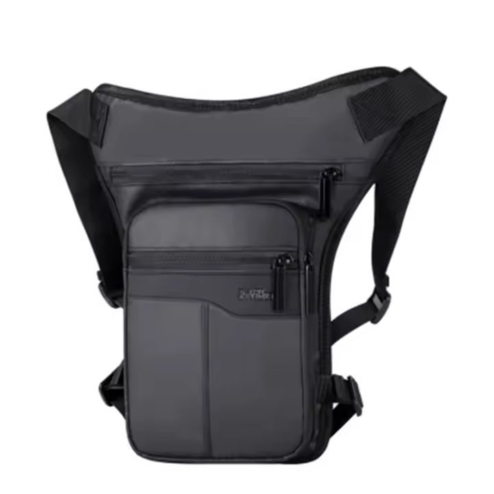 Bolsa De Pierna Impermeable Para Hombres Mochipa De Cinturón Crossbody Para Motocicleta Y Viajes Bolsa De Hombre Estilo Moda - 1