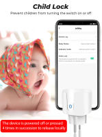 Enchufe Inteligente Tuya ZigBee EU 20A Con Monitor De Energía Y Timer Adaptador De Enchufe Para Hogar Inteligente Compatible Con Alexa Google HOME - details 2