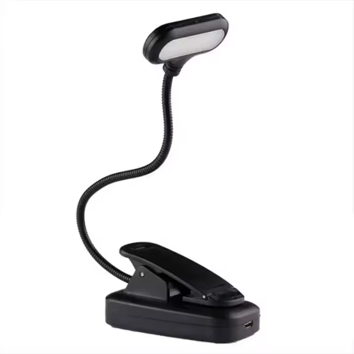 Luz De Libro Portátil Mini LED Protección Ocular Lámpara De Lectura Flexible Ajustable Dirección Para Estudio Y Dormitorio - 1