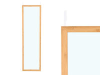 MIRAMAX-Espejo de Puerta Bambú 30x120cm,Perfecto para habitaciones pequeñas o donde el espacio es limitado, maximizando cada rincón disponible - details 1