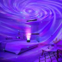 Proyector De Galaxia LED Romántico RGB Rotativo Luz Nocturna Para Ambiente De Dormitorio Decoración Relajante Ayuda Al Sueño - details 1