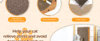 Nobleza - Rascador para Gatos en Forma de L, Rascador Gato de 60 cm,  Rascador de Cartón para Proteger Muebles, Rascador de Pared para Gatos - details 3