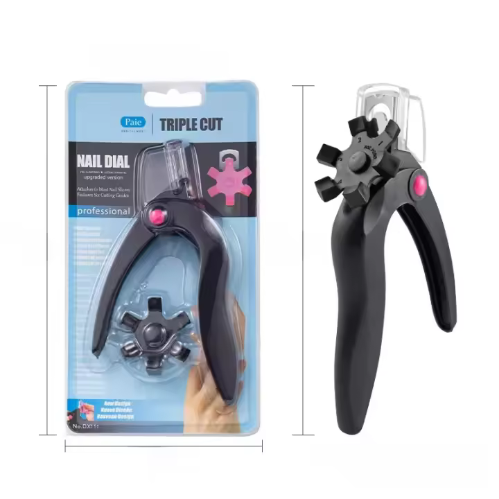 Tijeras De Uñas En Forma De U Acrílico Cortador De Borde De Uña Con Medidor Herramientas De Manicura Precise Cutting Para Uñas Artificiales - 1