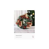Corona de Puerta navideña, Piñones, Frutos Rojos Corona navideña, decoración de Puerta navideña, Corona navideña, Adorno navideños, decoración de Adviento y Navidad - details 0