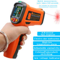 PEAKMETER PM6530D Termómetro Infrarrojo Portátil Medidor De Temperatura Industrial Para Pruebas De Temperatura De Aceite - details 2