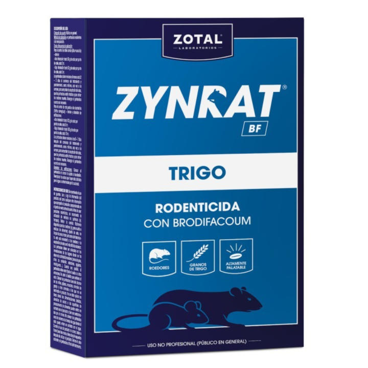 Raticida Veneno contra Ratas y Ratones en Formato Trigo ZYNRAT BF Trigo MUY EFICAZ 150 GR | Rodenticida Cebo de Trigo | Control de Ratas y Ratones | Alta Eficacia por Ingestión | Nexum+Market