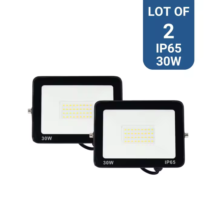 Barcelona LED Pack de 2 proyectores LED exterior 30W - 95lm/W - IP65 - 1