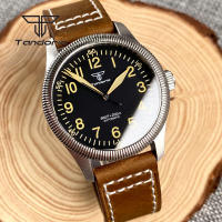 Reloj De Pulsera Automático Tandorio 39mm Para Hombres Con Bisel Flutuado Y Coronación a Tornillo Profundidad De Resistencia Al Agua 200m Vidrio De Zafiro Correa De Cuero Luminoso NH35A - details 2