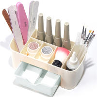 Organizador De Uñas YIKOOLIN Para Mesa Caja De Almacenamiento De Maquillaje Con Compartimentos Para Brochas Joyería Labiales Y Máscaras Tamaño 20x10x9.7cm - details 4