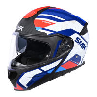 SMK Helmets Casco Modular GULLWING Navigator Blanco Azul y Rojo Homologación 22.06 con Doble Visor P/J - details 0