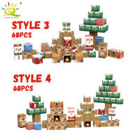 Juguete Sensorial 3D De Navidad Casa En Árbol Bloques Magnéticos DIY Cubo De Magnetismo Mundo De Santa Claus Yegua Regalos Para Niños - details 3