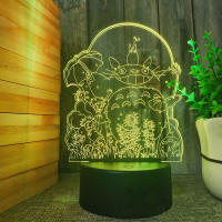 Lámpara De Escritorio Creativa 3D Totoro Con Luz Nocturna Cambiable En 16 Colores Decoración De Habitación Regalo Para Niños - details 1