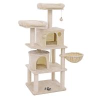 Árbol para gatos con postes recubiertos de sisal, rascador con varias plataformas y centro de actividades para gatos, color a elegir - details 0