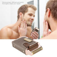 Afeitadora Eléctrica Profesional Para Hombres Recargable Trimmer De Barba Portátil Mini Cuero Cuchilla De Afeitar Cómodo Velocidad Fija - details 2