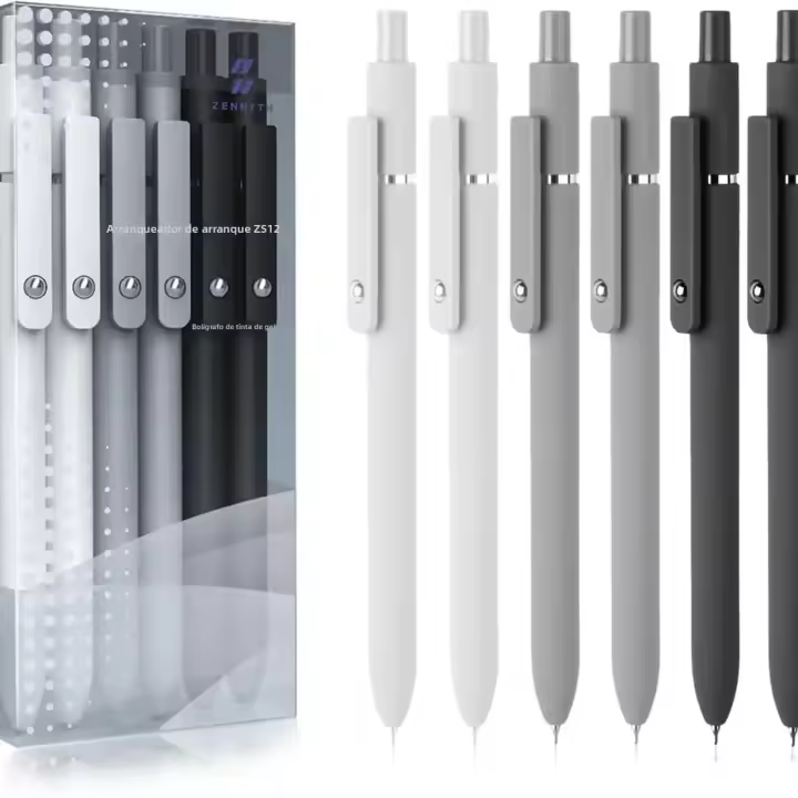 Zanshi Set De Rotuladores Gel Negro Y Blanco Gris Retráctil Tinta Secado Rápido Tamaño De Punta Fina Escritura Suave Avanzada Para Oficina Y Escuela - 1