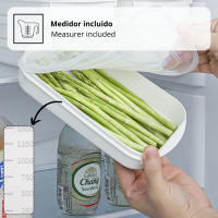 LUTODY - Juego de 4 recipientes herméticos de almacenamiento de alimentos Sin BPA, apilables, aptos para microondas, nevera y congelador - details 2