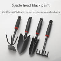 Juego De Jardinería De Cuatro Piezas Con Mango De Goma Negra Y Cincuenta Dientes Herramienta Dual Propósito Shovel Para Flores Y Riego - details 0