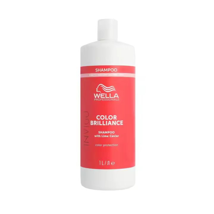 Wella Professionals Invigo Color Brilliance - Champú Protección del Color Protege y Mantiene el Color Intenso - Cabello fino y normal 1L - 1