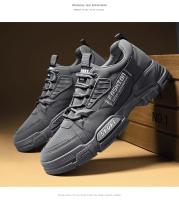 Botas De Seguridad Para Hombre Negras Al Aire Libre Antideslizantes Con Platforma Casual Deportivas Transpirables Para Primavera Tallas 39-44 - details 15