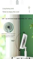 Ventilador Plegable de Viaje de 8 Pulgadas con Mando a Distancia - Ventilador Portátil de Pie Ultraportátil, Ideal para Hogar, Oficina y Camping. 3 Velocidades, Batería Recargable de 7200 mAh, Oscilación Automática y Funcionalidad de Mesa con Base Ultrasi - details 3