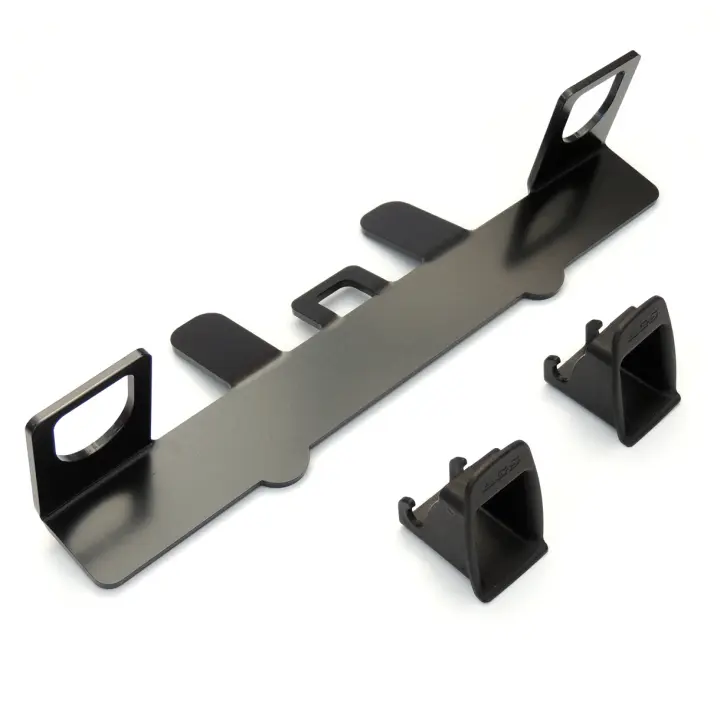 Kit de montaje de sujeción de asiento de niño de coche universal compatible con conector de cinturón Isofix, Negro - 1