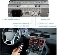 Radio de coche Bluetooth, Radio FM estéreo de 7 colores 60W x 4, reproductor de MP3 Radio de coche manos libres compatible con USB/SD/TF/AUX+Remoto - details 2