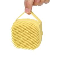 Cepillo De Baño Para Perros Y Gatos De Silicona Suave Masajeador De Peluca Dispensador De Ducha De Peluquería Para Mascotas En Colores Amarillo Rosa Y Azul - details 23