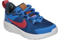 NIKE | Deportiva Nike Star Runner 4 Infantil – Zapatilla Azul con Detalles en Rojo para Niño - Sneaker con Cierre de Cordones - Estilo Casual - Cómodas - Para el Día a Día - Modelo FB7578-400 - details 1
