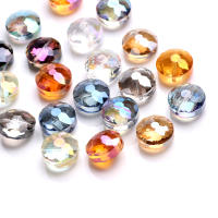10 Pcs 14mm Cristal De Vidrio Pulido Perlas Redondas Para DIY Joyería De Oídos Collar Accesorios De Moda Forma Redonda - details 0