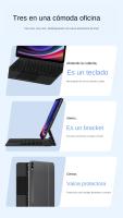 Teclado Mágico HUWEI Para Tableta Samsung Galaxy Tab S9 FE plus S7 FE S8 12.4'' Funda Inteligente Con Teclado Portugués Español Coreano Compatible Con Modelos S7 S8 S9 - details 6