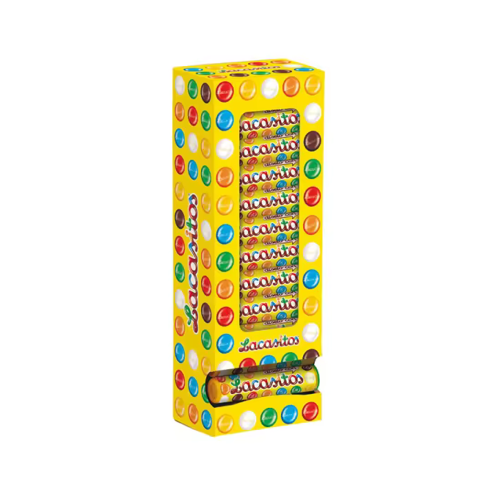 Lacasitos Grageas de Chocolate con Leche Recubierta con Azúcar - Formatos: lápiz (24ud) / tubos (36ud) - 1