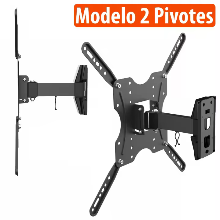 Soporte de TV para Pared Inclinable y Giratorio LCD LED Plasma Oled para Televisión de 32 hasta 55 Pulgadas 30kg. - 1