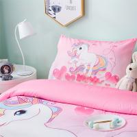 Funda De Edredón Y 2 Fundas De Almohada 3PC Unicornio Del Amor 100% Poliéster Impresión Digital 1D Funda De Edredón Decoración Para El Hogar Cuatro Estaciones - details 5