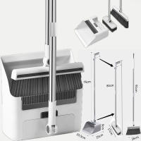 Juego De Limpieza 3-en-1 Varita De 4 Secciones Cepillo De Paja Suave Y Escoba Para El Hogar Con Cuchara De Basura Herramientas De Limpieza - details 2